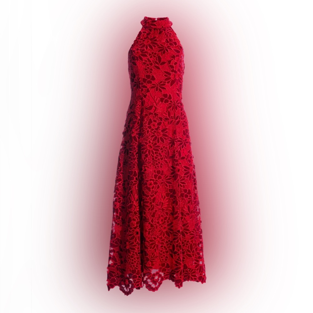 BOSTON PROPER
Mock Neck Velvet Lace Midi Dress
Excellent condition. Worn once - Picture 9 of 13
